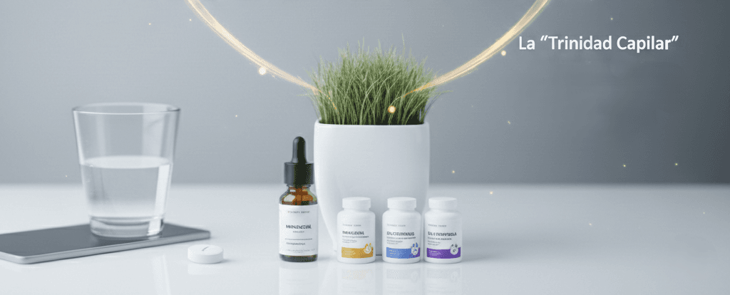 La "Trinidad Capilar": cómo combinar Minoxidil, Finasterida y Dutasterida